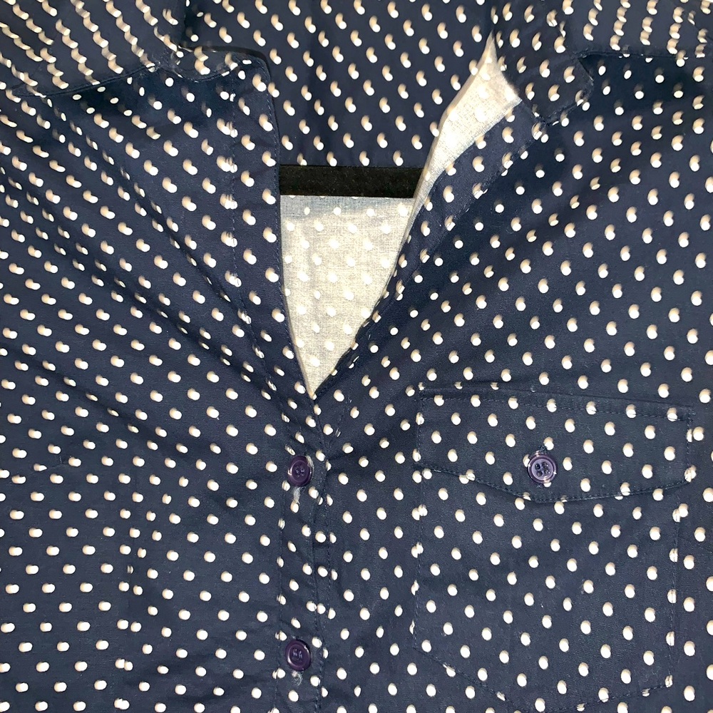 Blue Button Up - image 3